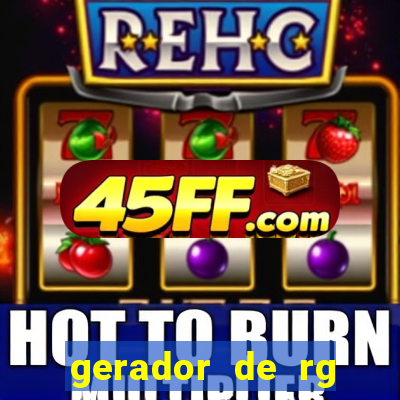 gerador de rg frente e verso